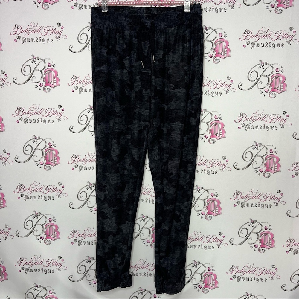 Kyodan camo pants joggers soft stretchy sweatpants black grey camouflage track